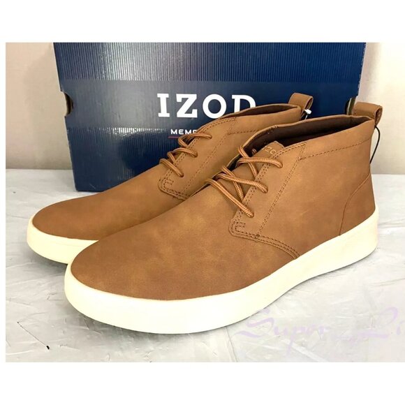 NEW IZOD Men\'s Palmer Memory Foam Chukka Boots - BROWN main image 7
